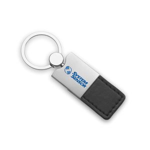COLUMBUS PU Elegant PU Leather and Metal Key Ring Accessory