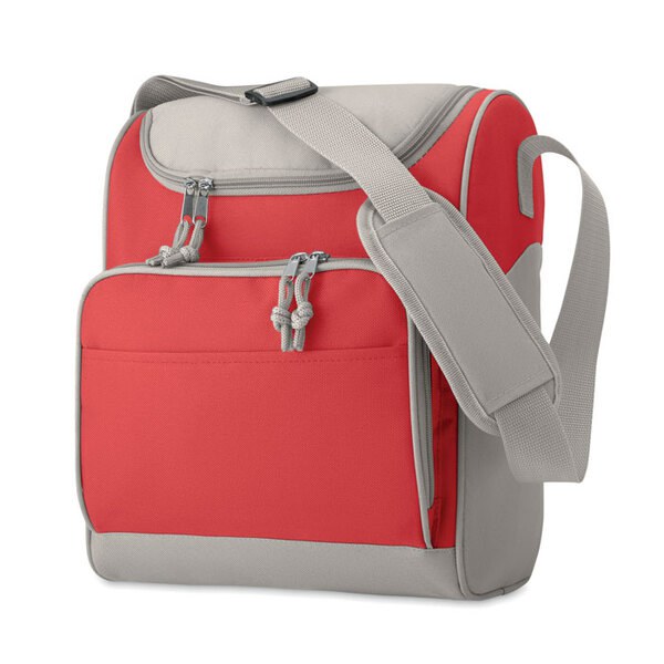 ZIPPER Praktisk Køletaske med Frontlomme i 600D Polyester - GiftRetail IT3101