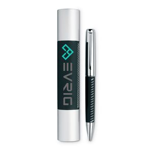 PREMIER Elegant Silver Chrome Metal Ball Pen in Gift Box