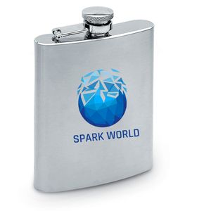 SLIMMY FLASK Elegant Matt Stainless Steel Large Hip Flask