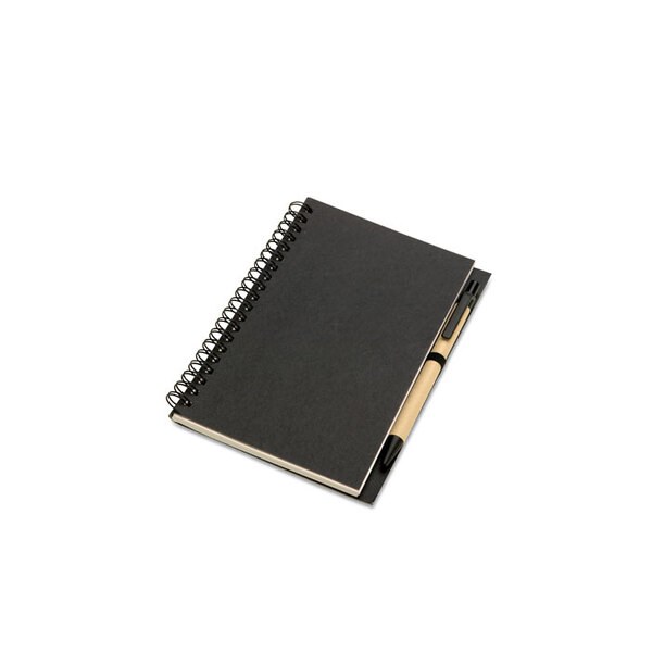 BLOQUERO B6 Notesbog recy med pen - GiftRetail KC7012