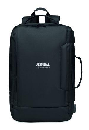 SINGAPORE Eco-Friendly 300D RPET Laptop Backpack with USB Port