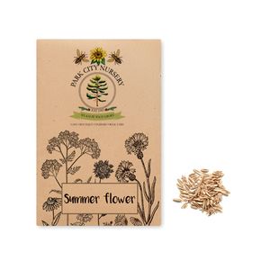 SEEDLOPE Eco-Friendly Summer Flower Seed Mix in Kraft Envelope