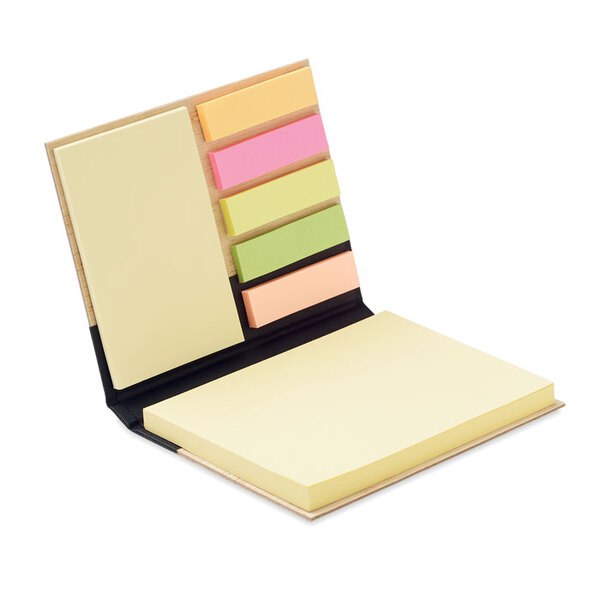 GiftRetail MO6529 - VISIONBAM Sticky notes sæt bambus cover