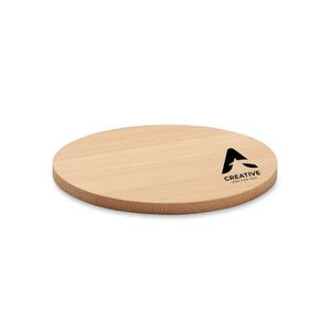 BAYIN Eco-Friendly Round Bamboo Drink Coaster Set
