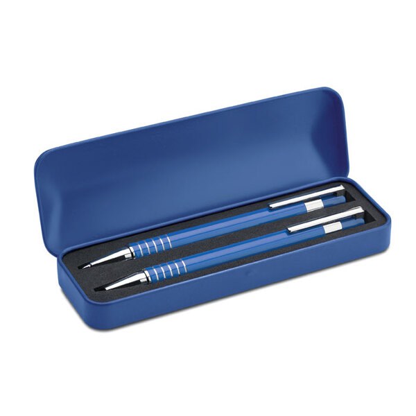 ALUCOLOR Pen sæt i metal boks - GiftRetail MO7323