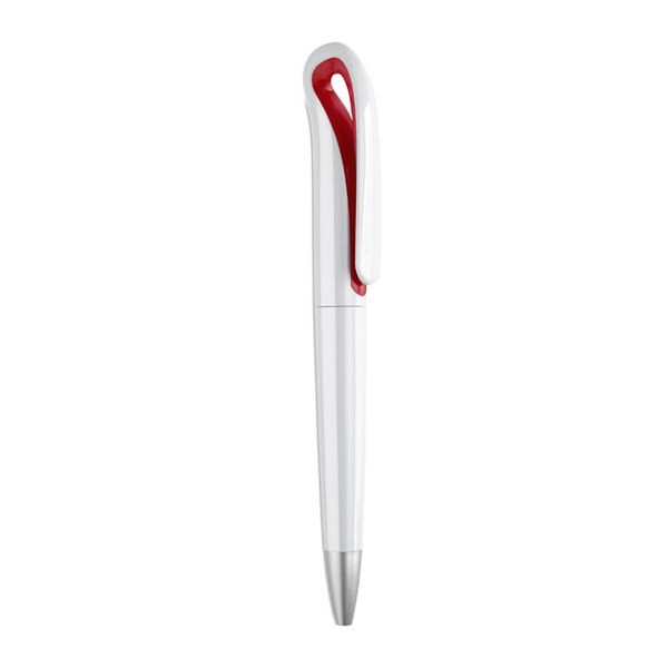 GiftRetail MO7793 - WHITESWAN ABS twist kuglepen