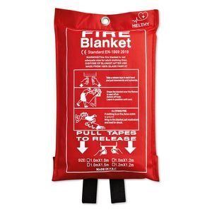 BLAKE Premium Glass Fibre Fire Blanket with PVC Pouch