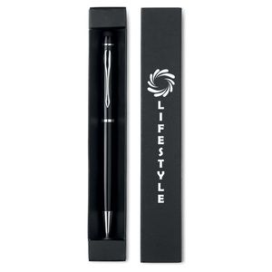 EDUAR Premium Aluminium Twist Stylus Pen with Paper Box