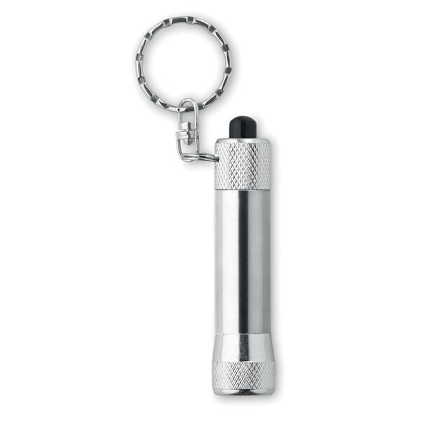 ARIZO Alu lommelygte nøglering - GiftRetail MO8622