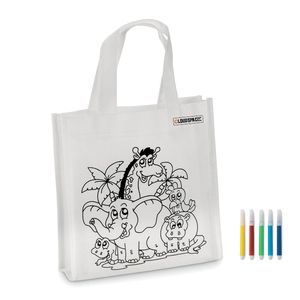 SHOOPIE Color Your Own Mini Shopping Bag with Markers
