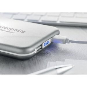 SOLARFLAT 4000 mAh Portable Solar Power Bank - GiftRetail MO9075