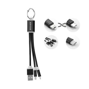 RIZO Key Ring with Micro USB and Type C Cable