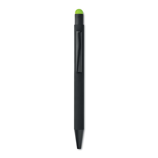 NEGRITO Elegant Aluminium Stylus Pen with Blue Ink - GiftRetail MO9393