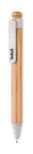 TOYAMA Eco-Friendly Bamboo and Wheat Straw Ball Pen - GiftRetail MO9481