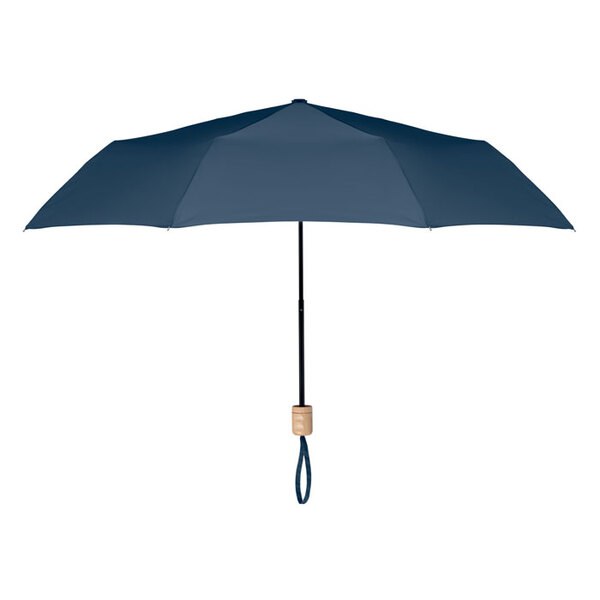 TRALEE Eco-Friendly 21 Inch Foldable Wooden Handle Umbrella - GiftRetail MO9604