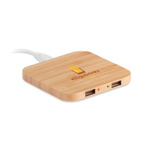 CUADRO Bamboo wireless charging pad