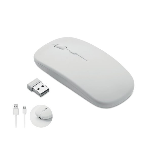 CURVY C Genopladelig trådløs mus - GiftRetail MO2222