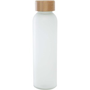 Lume 500 ml mat lime glasflaske med bambus låg - EgotierPro 100830