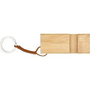 Bosona telefonholder i bambus med nøglering - EgotierPro 104606