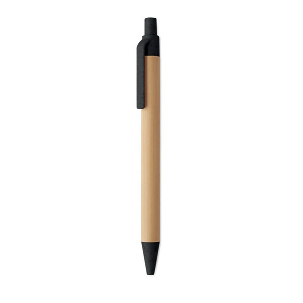 ITEA COLOUR Kuglepen med trykknap i bambus - GiftRetail MO2635