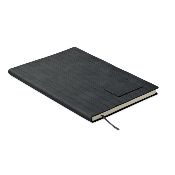 TINTRAY A5-notesbog i røgfarvet PU - GiftRetail MO2663