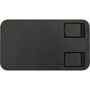 Alhena recycled plastic foldeable phone holder with metal desk stand - EgotierPro 124467