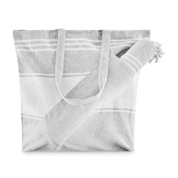 HUMMUM Strandtaske med hammam-håndklæd - GiftRetail MO2954