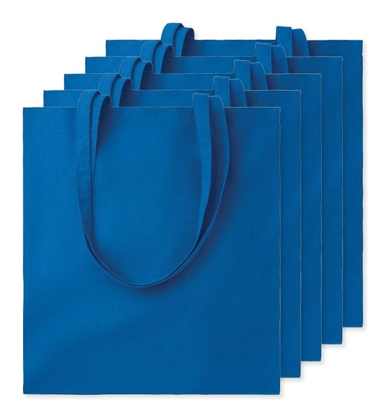 Pakke med 5 GiftRetail MO9268 - COTTONEL COLOUR + Bomulds shopping taske 140gr