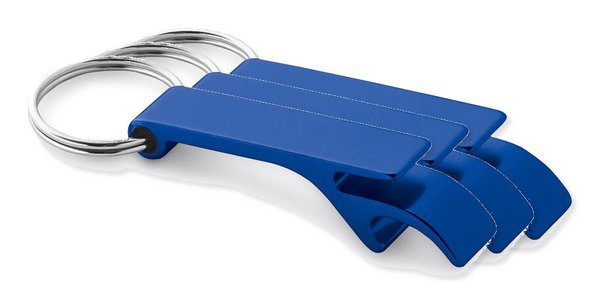 Pakke med 30 Egotier 93151 - Nøglering i aluminium med kapselåbner