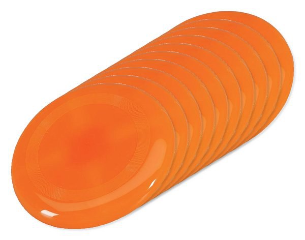 Pakke med 10 GiftRetail KC1312 - SYDNEY Udendørs Frisbee 23 cm til Sjov og Leg