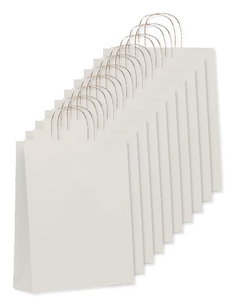 Pakke med 100 GiftRetail MO6174 - PAPER TONE L Papirspose stor 90 gr/m²