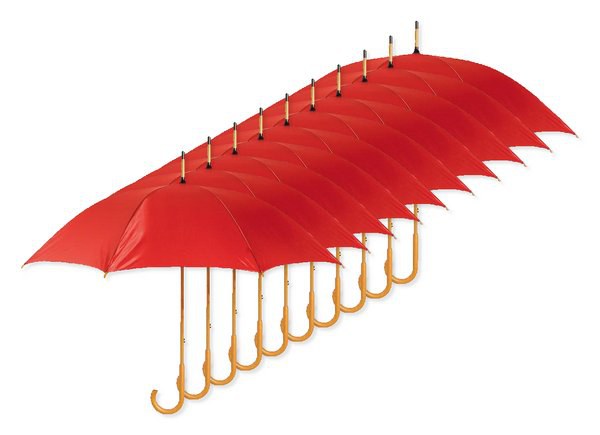 Pakke med 10 GiftRetail KC5132 - CALA Paraply 23 inch