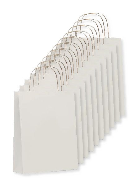 Pakke med 100 GiftRetail MO6172 - PAPER TONE S Papirspose lille 90 gr/m²
