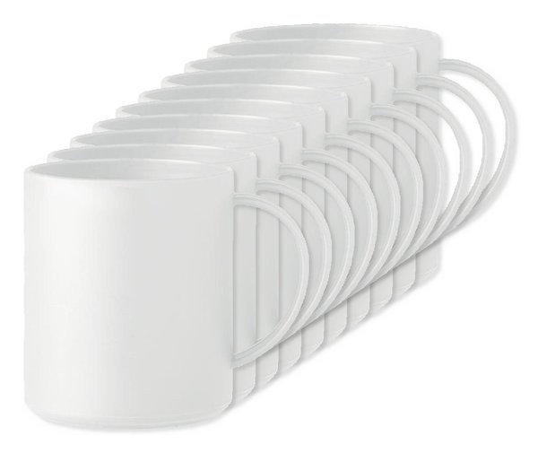 Pakke med 100 GiftRetail MO6256 - MONDAY Genanvendelig krus 300 ml