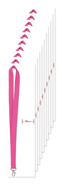 Pakke med 100 GiftRetail MO9058 - SIMPLE LANY Nøglesnor