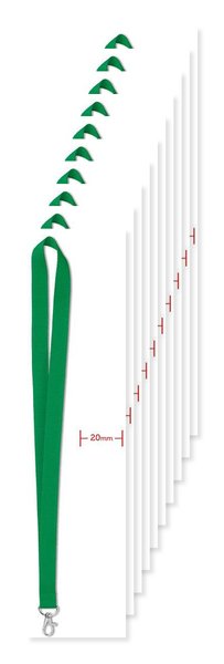Pakke med 100 GiftRetail MO9058 - SIMPLE LANY Nøglesnor