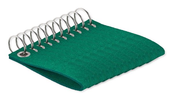 Pack of 100 GiftRetail MO6508 - SUORA RPET Eco-Friendly Rectangular RPET Felt Keyring