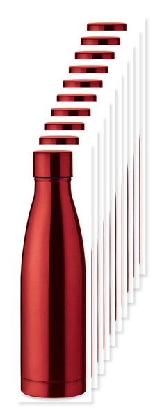 Pack of 100 GiftRetail MO9812 - BELO BOTTLE 500ml Copper Insulated Stainless Steel