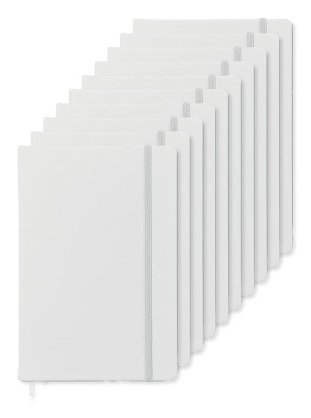 Pakke med 10 GiftRetail MO1804 - ARCONOT A5 notesbog linjeret