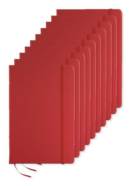 Pakke med 10 GiftRetail MO1804 - ARCONOT A5 notesbog linjeret