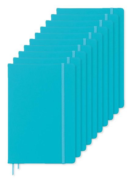 Pakke med 10 GiftRetail MO1804 - ARCONOT A5 notesbog linjeret