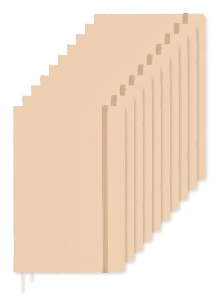 Pakke med 10 GiftRetail MO1804 - ARCONOT A5 notesbog linjeret