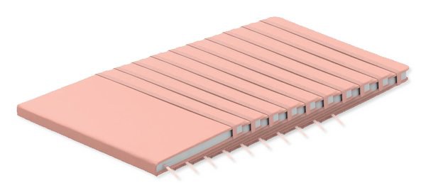 Pakke med 10 GiftRetail AR1804 - ARCONOT A5 Klassisk Notesbog med Elastik
