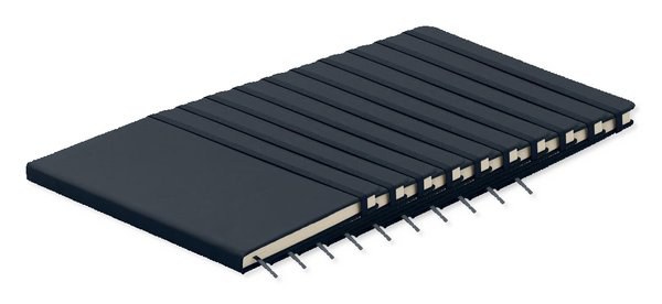 Pakke med 100 GiftRetail AR1804 - ARCONOT A5 Klassisk Notesbog med Elastik