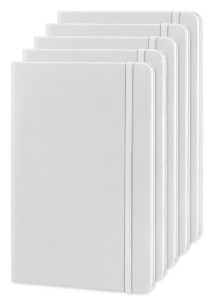 Pakke med 5 Goya 30083 - A5 notesbog med PU omslag og elastikband LUXE