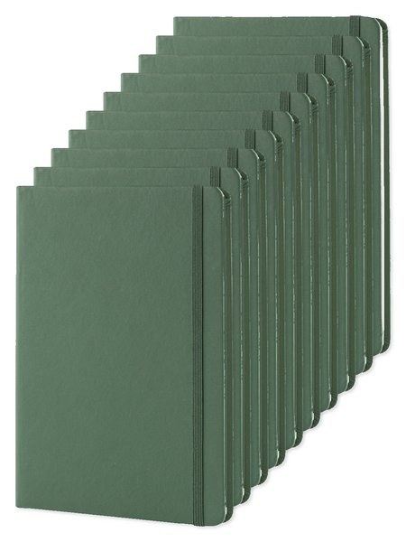 Pakke med 10 Goya 30083 - A5 notesbog med PU omslag og elastikband LUXE