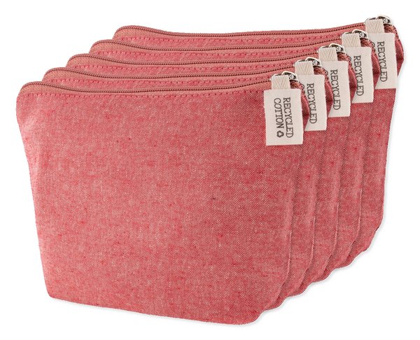 Pakke med 5 Goya 50617 - Toilettaske af 100% Genbrugt Bomuld, 140g TETIAROA