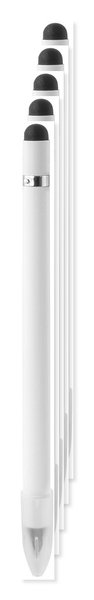 Pakke med 5 Goya 53501 - Genanvendt Aluminiumsblyant med Gummispids & GRS MILELE