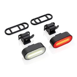 XD Collection P513.84 - Lumino RCS genanvendt plast cykellygtesæt, USB genopladelig